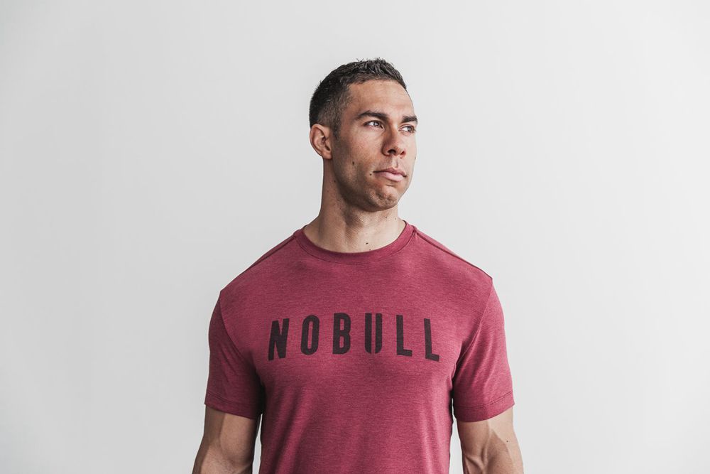 NOBULL Tişört Erkek - Bordo - Turkiye (VSQ-021893)